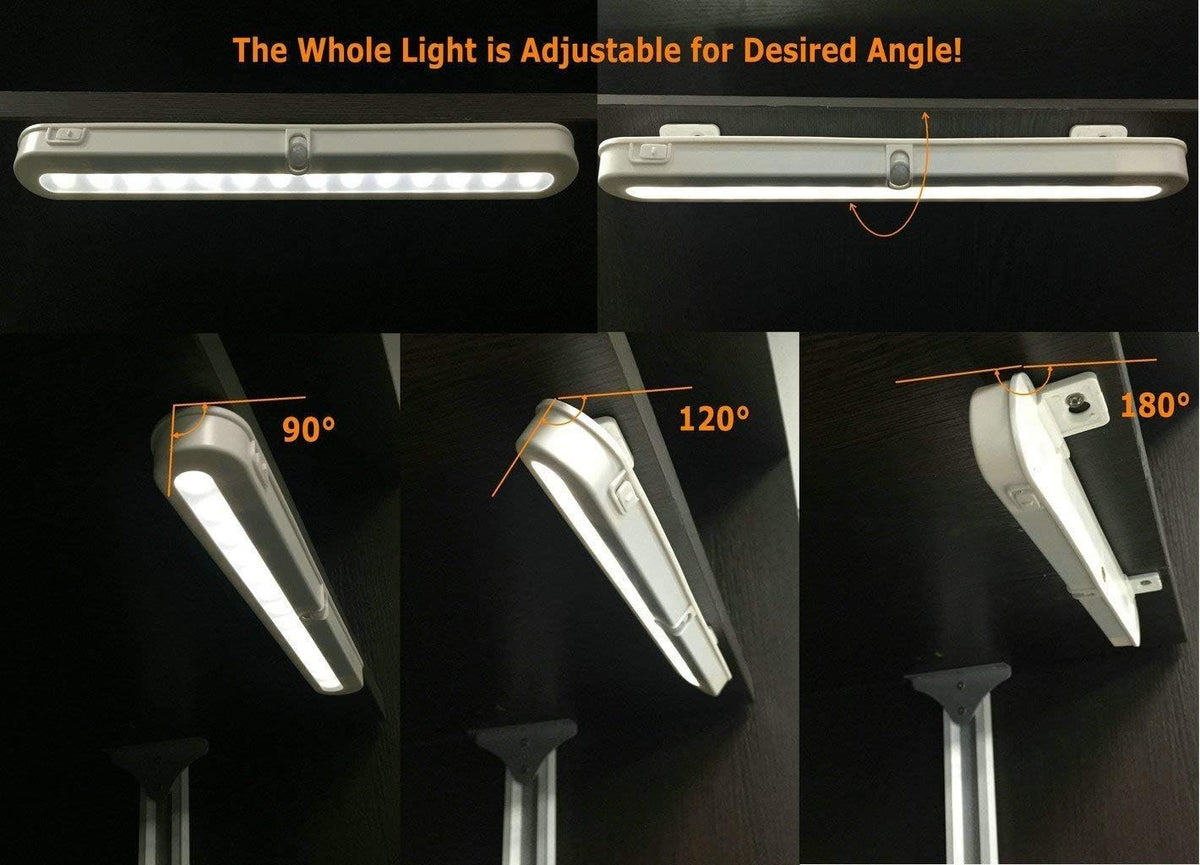 adjustable swivel head and adjustable motion sensor for directional tuning