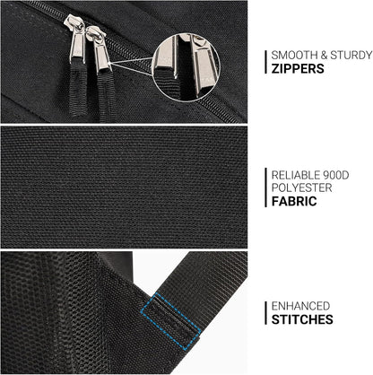 adjustable unisex straps, 3-year manufacturer warranty, and machine-wash care