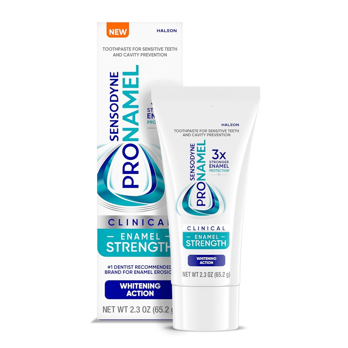 advanced dual foaming system with micro polishing action for 40% greater whitening vs intensive enamel repair