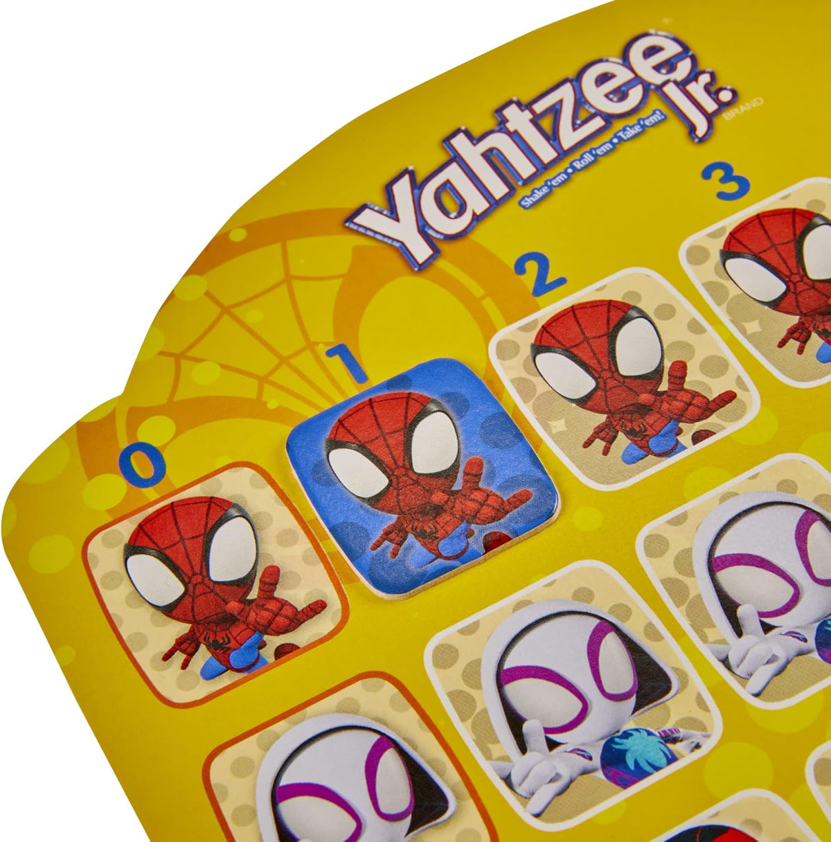 ages 4+ design with simplified rolling-and-matching mechanics from classic yahtzee
