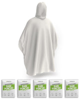 Hagon PRO Disposable Rain Ponchos for Adults (5 Pack) – Effortless Grab-and-Go Rain Cover, Simple Foldable Form