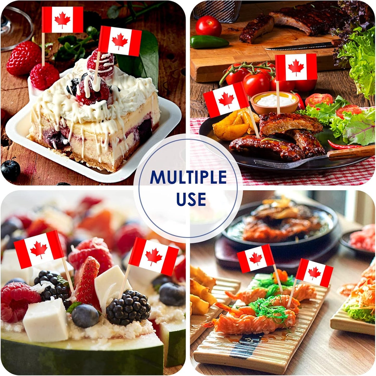 AhfuLife Country Flag Toothpicks – International-Themed Birthday Gift for World Cup Fans and Travel Lovers