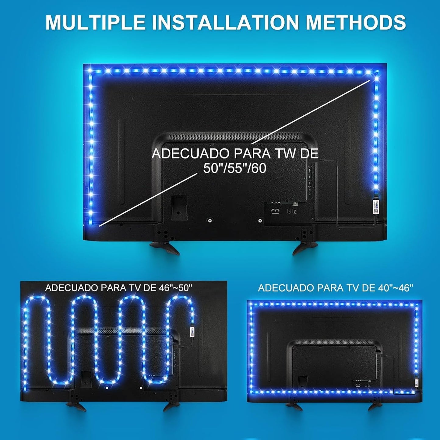 Ailitty AuroraStrip – Birthday Gift for Her, Music Sync RGB LED Strip for Bedroom with App and Remote