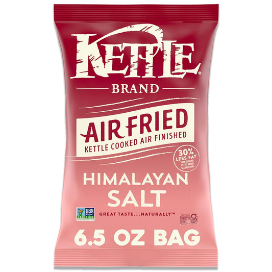 air-fried finishing process after kettle cooking for a lighter, crispy texture