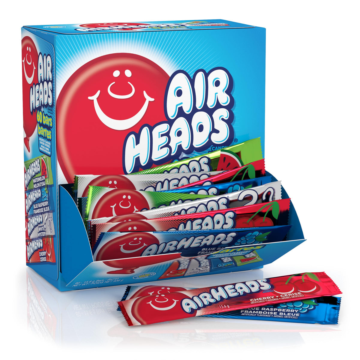 Airheads Sour Individually Wrapped Bars – Portable Trick-or-Treat Candy for Outdoor Halloween Bowls and Porches