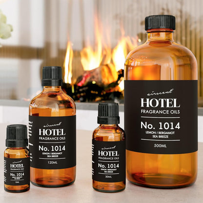AirScent Hotel Diffuser Oil No. 1014 - Smoke-Free Lemon Bergamot Diffuser Oil for Bedrooms and Nurseries, Pet-Safe Formula