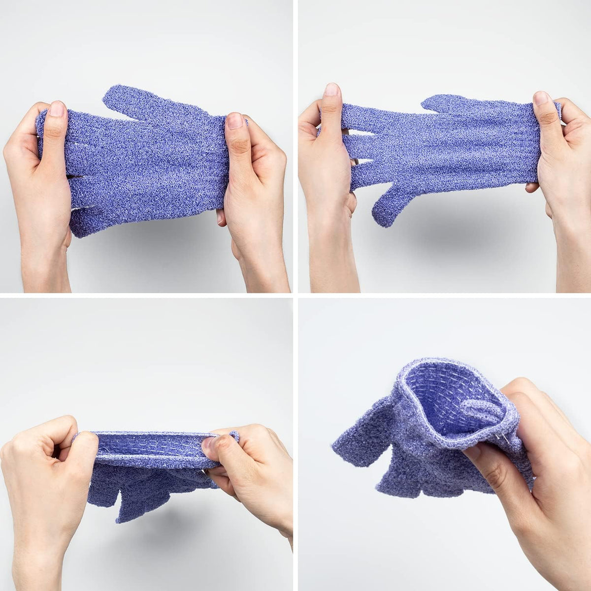 Aisuly Exfoliating Bath Gloves – Personal Spa Experience at Home, Double-Sided Scrub Mitt for Glowing Skin