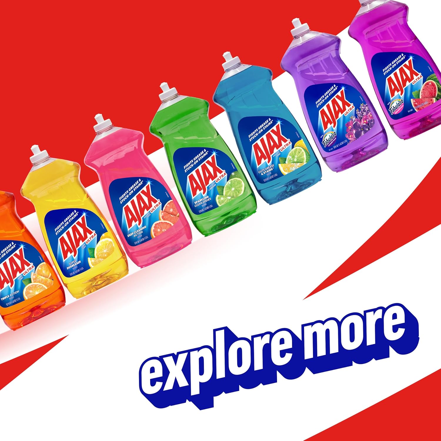 Ajax Powder Cleanser with Bleach - Bulk 12-Pack for High-Volume Property Maintenance Crews