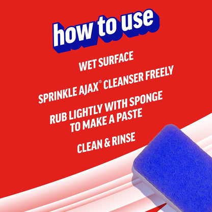 Ajax Powder Cleanser with Bleach - Bulk 12-Pack for High-Volume Property Maintenance Crews