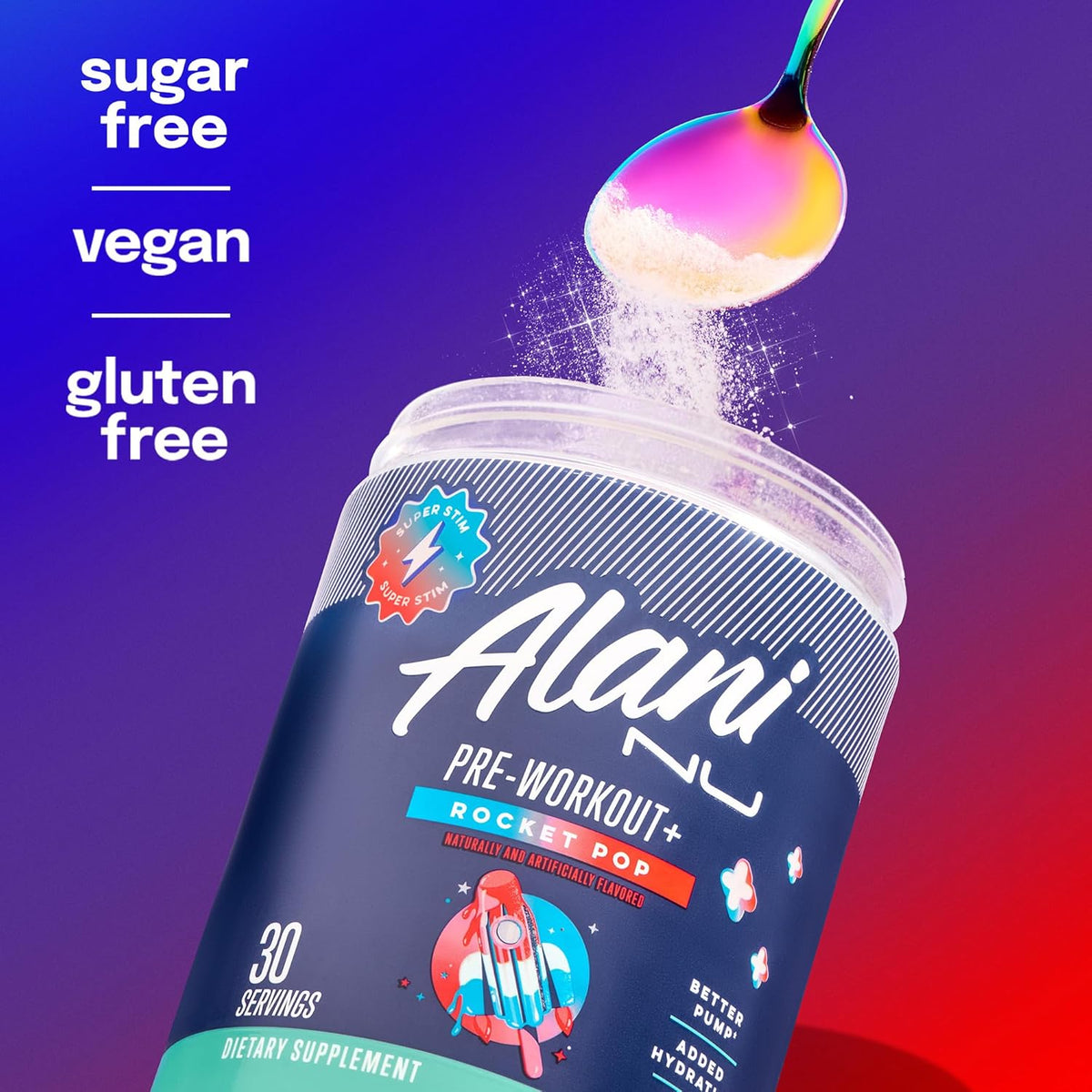 Alani Nu Pre Workout Powder for Plant-Based Wellness Routines, L-Theanine Calm Energy Blend