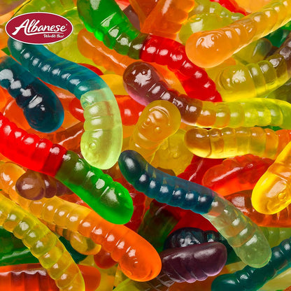 Albanese Mini Gummi Worms – Sugar-Free and Fat-Free Mindful Snack Option, 12 Flavor 36oz Bulk Bag