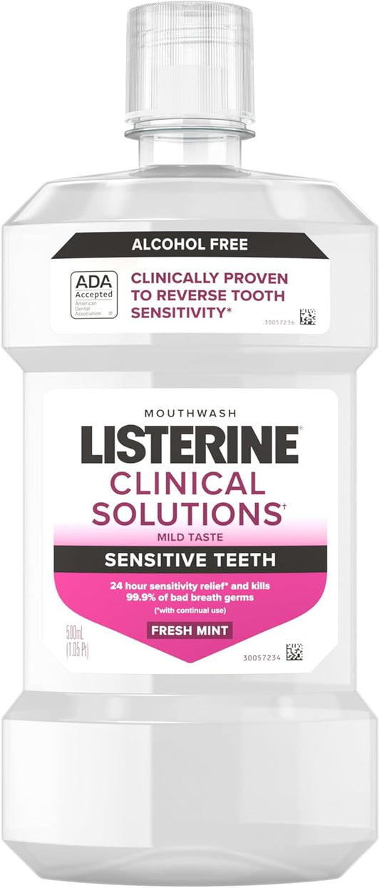 alcohol-free formulation for a mild, non-burning rinse experience