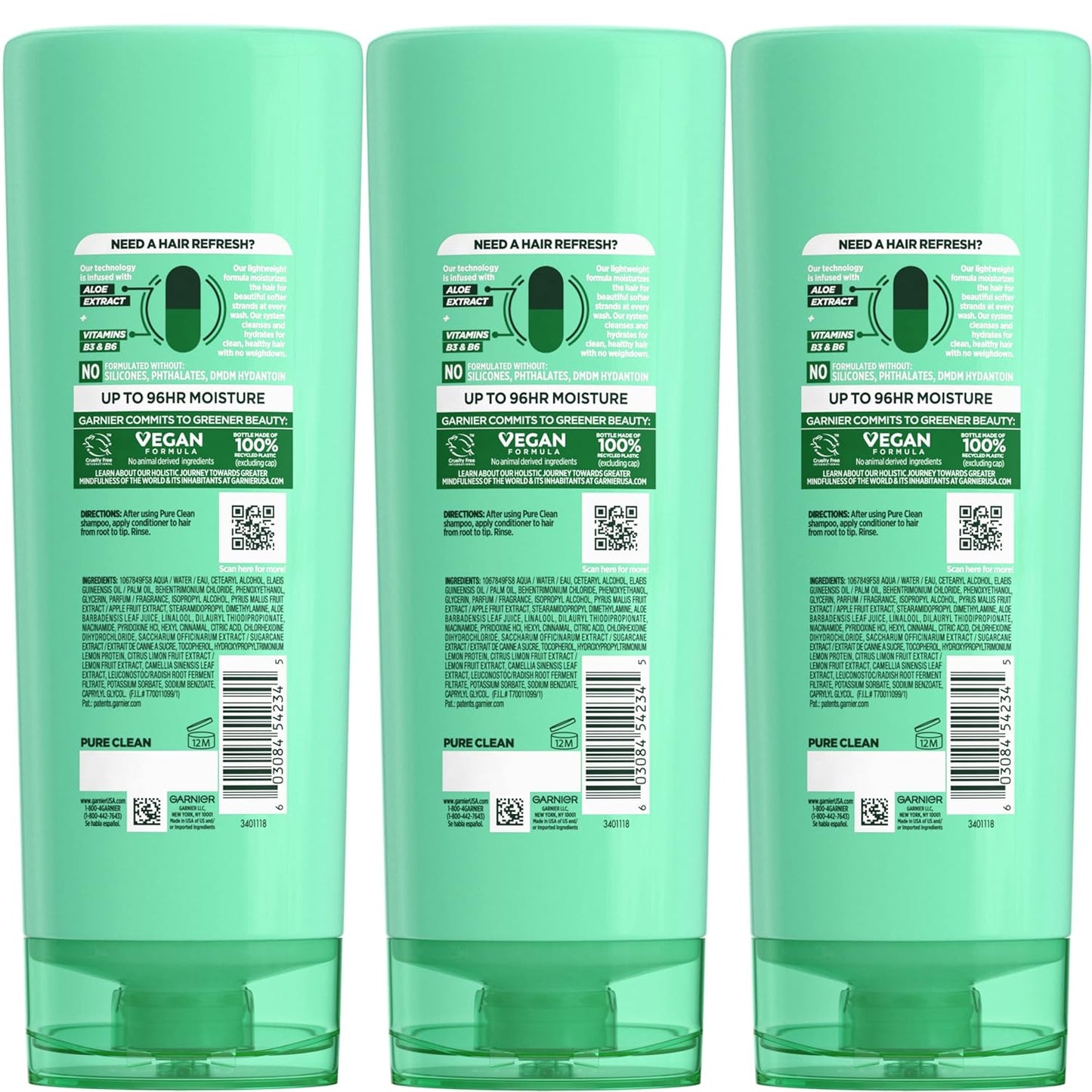aloe extract infused with vitamins b3, b6, and e