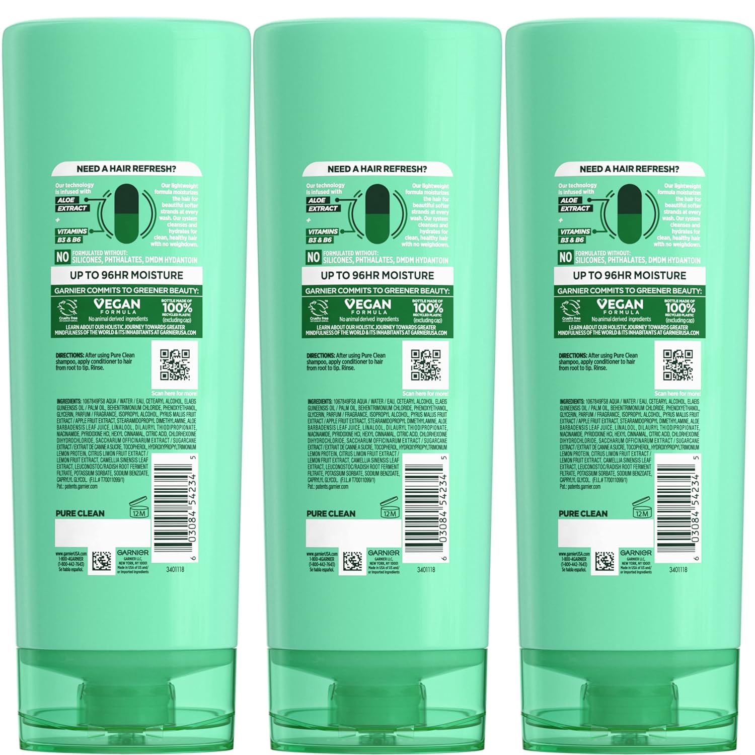 aloe extract infused with vitamins b3, b6, and e