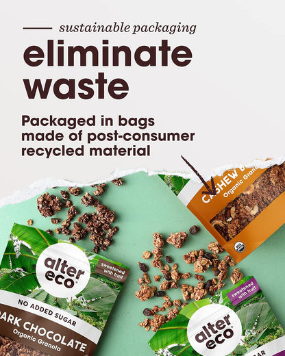 Alter Eco Cashew Butter Granola – Wholesome Lunchbox Snack for School and Daycare