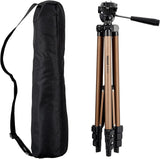 Amazon Basics Foldable Camera Tripod – Lightweight Aluminum Stand for City Streets, Parks, and Weekend Getaways
