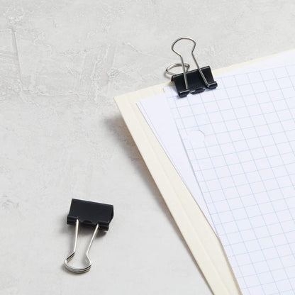 Amazon Basics Compact Binder Clips as Budget-Friendly Gift for Coworkers and Remote Workers, 0.75 Inch Black 144 Count