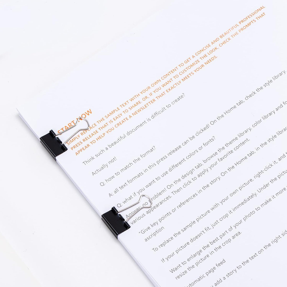 Amazon Basics Compact Binder Clips as Budget-Friendly Gift for Coworkers and Remote Workers, 0.75 Inch Black 144 Count
