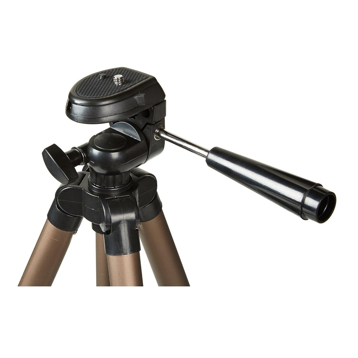 Amazon Basics Foldable Camera Tripod – Lightweight Aluminum Stand for City Streets, Parks, and Weekend Getaways