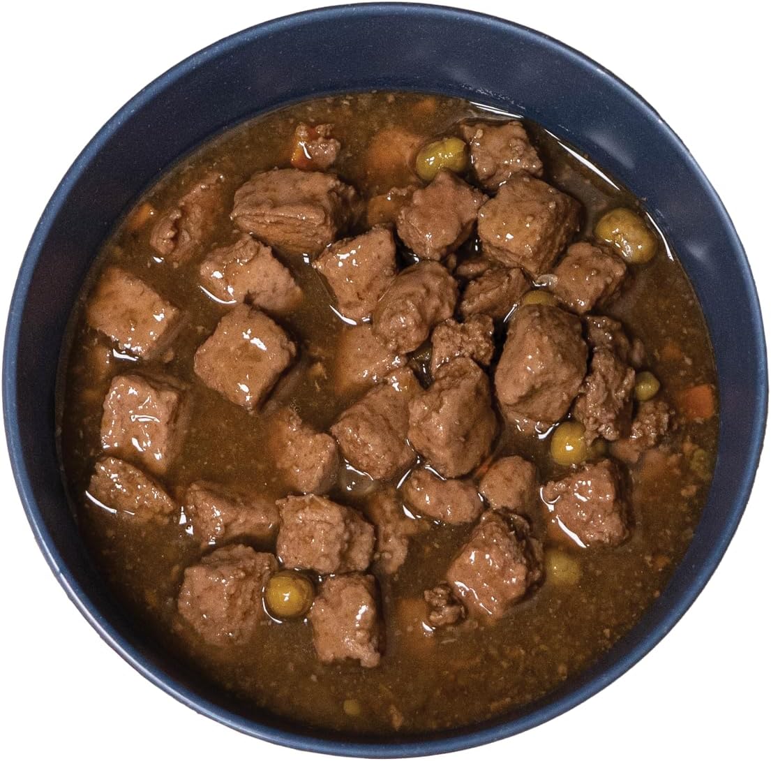 Amazon Basics Wet Dog Food Hostess Hamper, Country Stew, Filet Mignon, Chicken & Rice 13.2 oz Cans, 12-Pack Holiday Gift