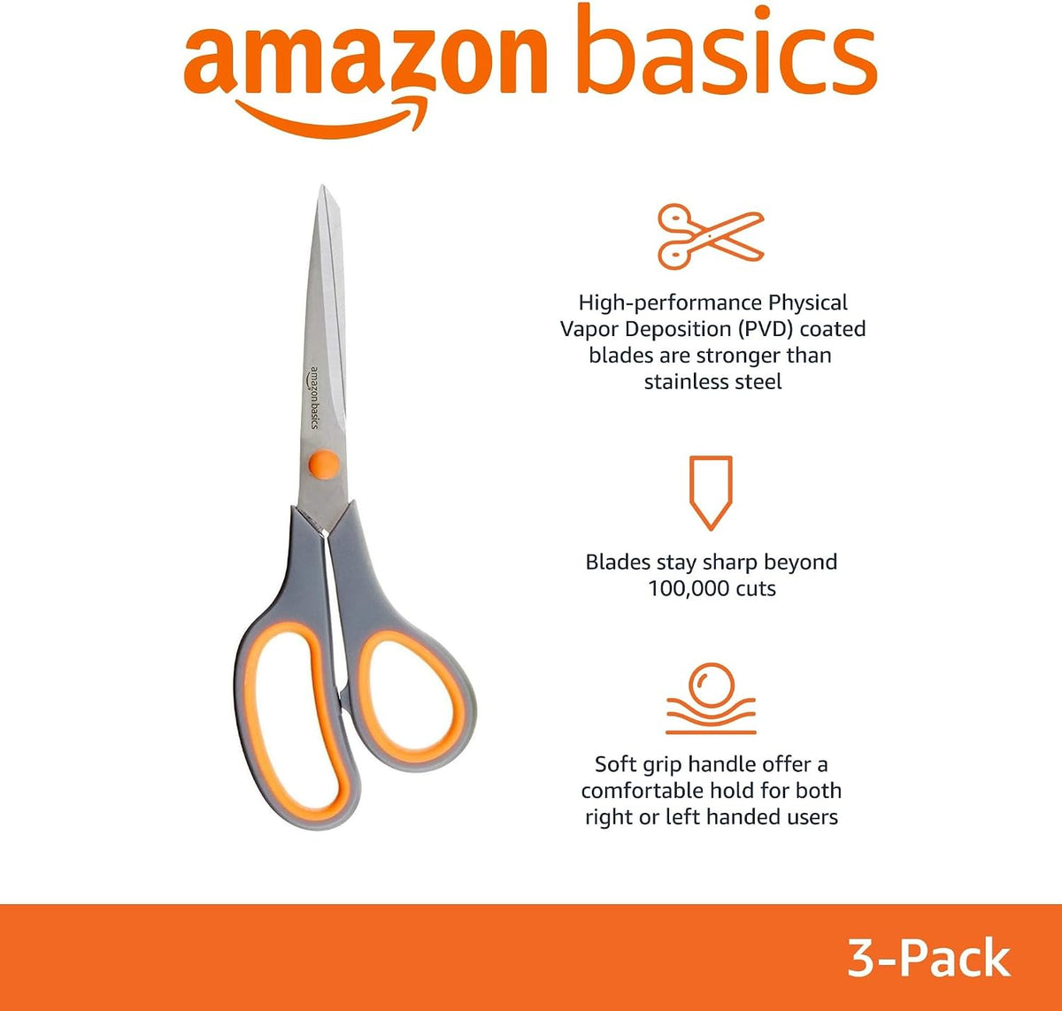 ambidextrous soft-grip handle suitable for both right- and left-handed users