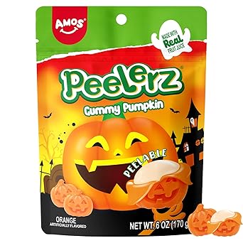 Amos Gummy Body Parts Candy – Kid-Friendly Halloween Snacks with No Mess Wrapping for Nursery Parties & Goody Bags