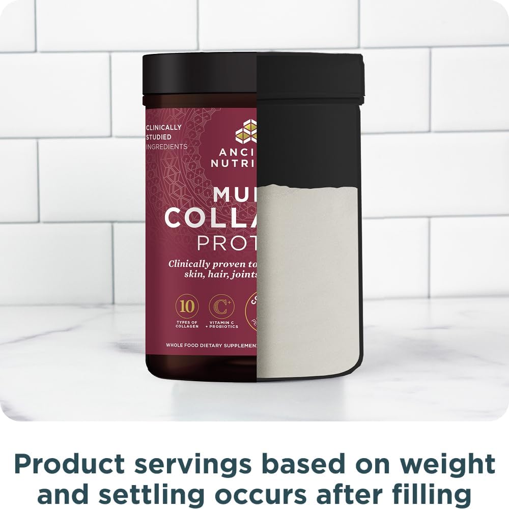 Ancient Nutrition Multi Collagen Protein – Patio and Camping Recovery Drink, Portable Collagen Shake for Active Outdoor Lifestyles