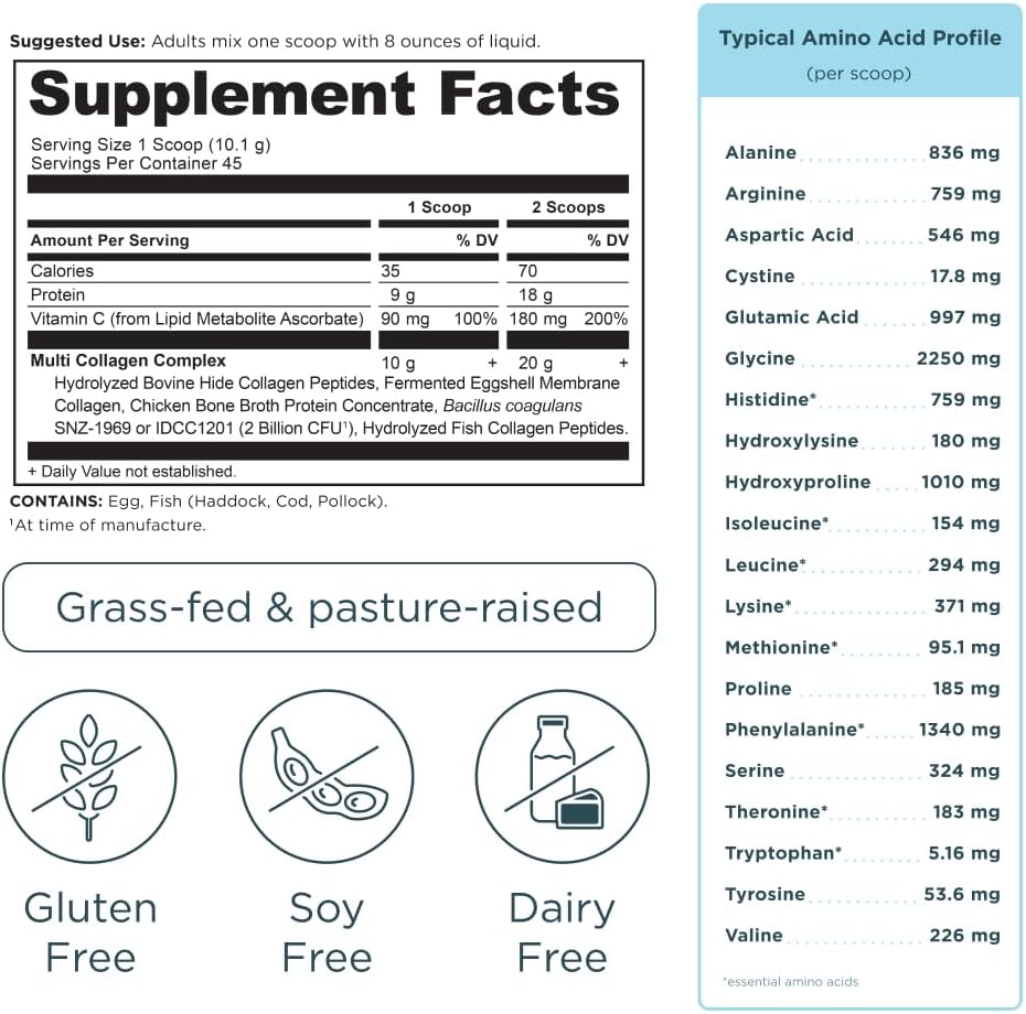 Ancient Nutrition Multi Collagen Protein – Patio and Camping Recovery Drink, Portable Collagen Shake for Active Outdoor Lifestyles