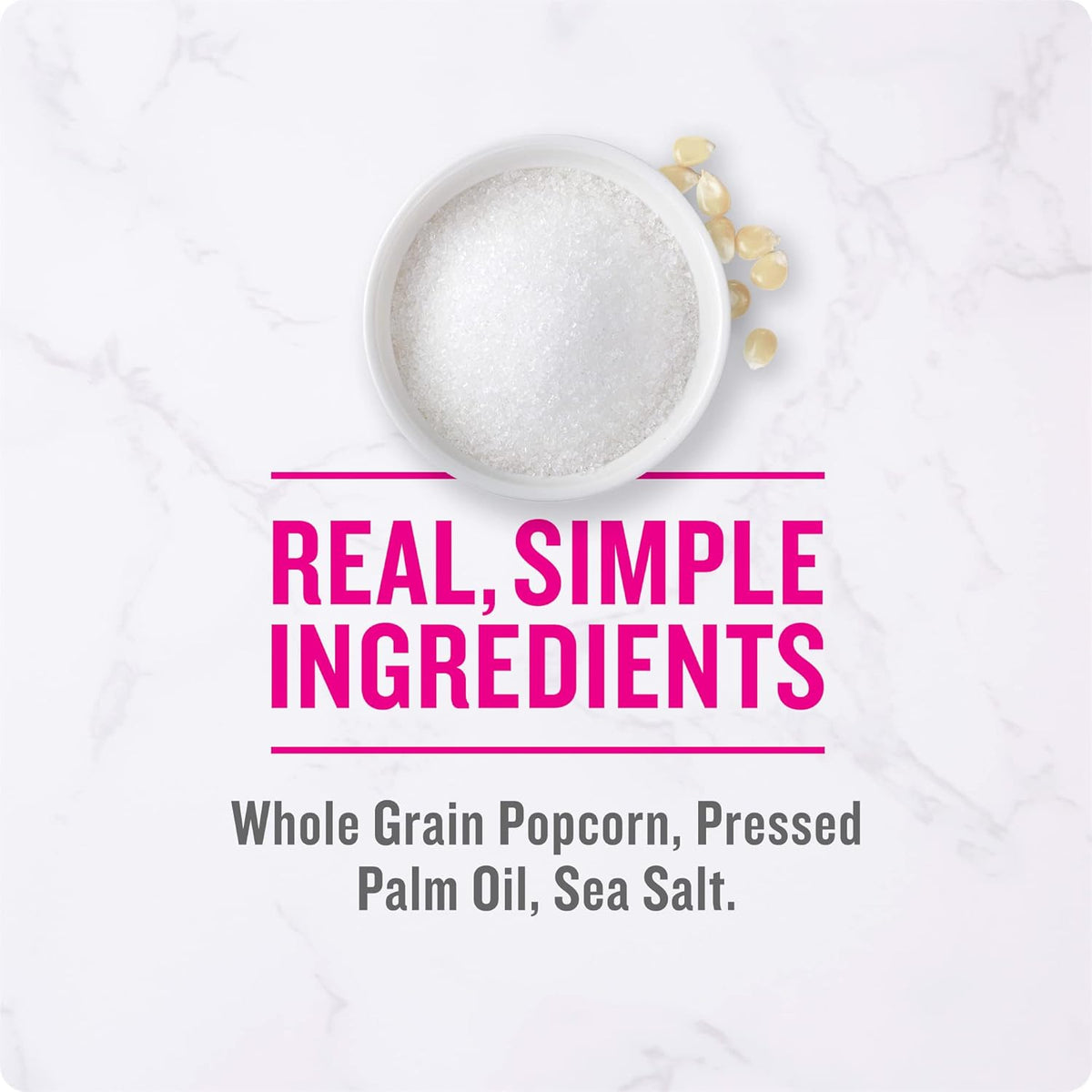 Angie's BOOMCHICKAPOP Sea Salt Microwave Popcorn, 6 ct – Thoughtful Better-For-You Gift for Health-Conscious Friends