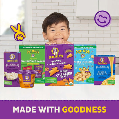 Annie's Organic Bunny Fruit Snacks – Better-For-You Wellness Snack for Mindful Parents, 22 ct Box