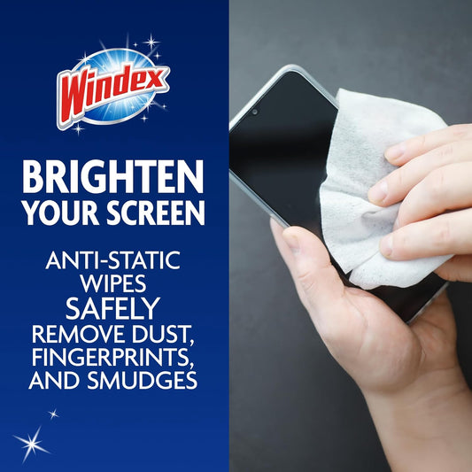 anti-static, gentle formula safe for screens and electronics