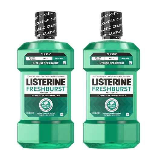 antiseptic formula that kills 99.9% of germs causing bad breath, plaque, and gingivitis