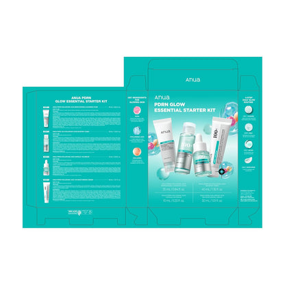 Anua Essential 4-Step PDRN Skincare System – Clean, Unscented Routine for Effortless Glass Skin