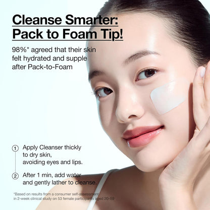 Anua PDRN Hyaluronic Acid Cleansing Foam – Thoughtful Birthday Gift for Her, Gentle Korean Skincare Cleanser Set