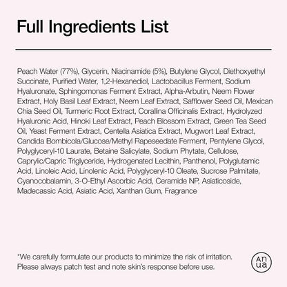 Anua Peach 70 Niacinamide Serum – Skincare Gift Set for K-Beauty Enthusiasts & Glow Seekers