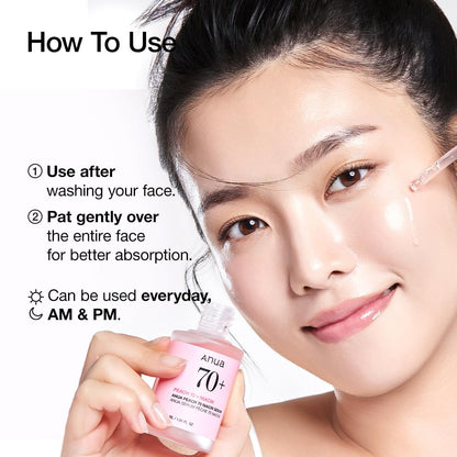 Anua Peach 70 Niacinamide Serum – Skincare Gift Set for K-Beauty Enthusiasts & Glow Seekers