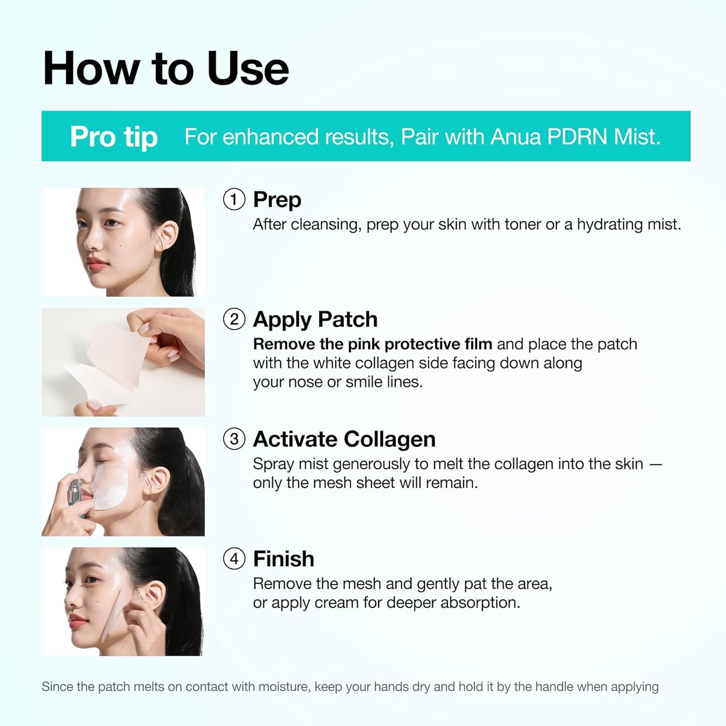 ANUA Salmon DNA PDRN Collagen Melting Patch – Premium Anti-Aging Patch Set for Nasolabial Folds, Clinically Tested Firming