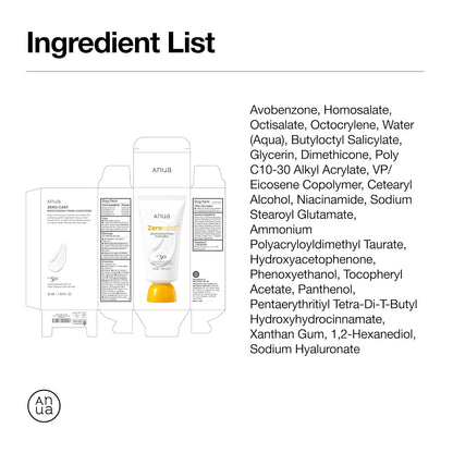 Anua Zero-Cast Moisturizing Sunscreen SPF 50 – Clean Beauty Staple for Uncluttered Vanity