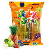 Apexy Jelly Straws – Individually Wrapped Lunchbox Snack for Kids, Assorted Fruit Chewy Sticks