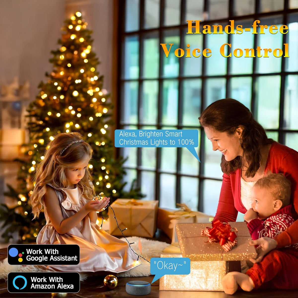 app and voice control compatible with alexa and google assistant