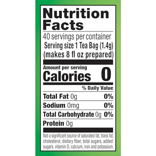 approximately 50mg of flavonoids per serving (100mg per two-cup serving recommendation)