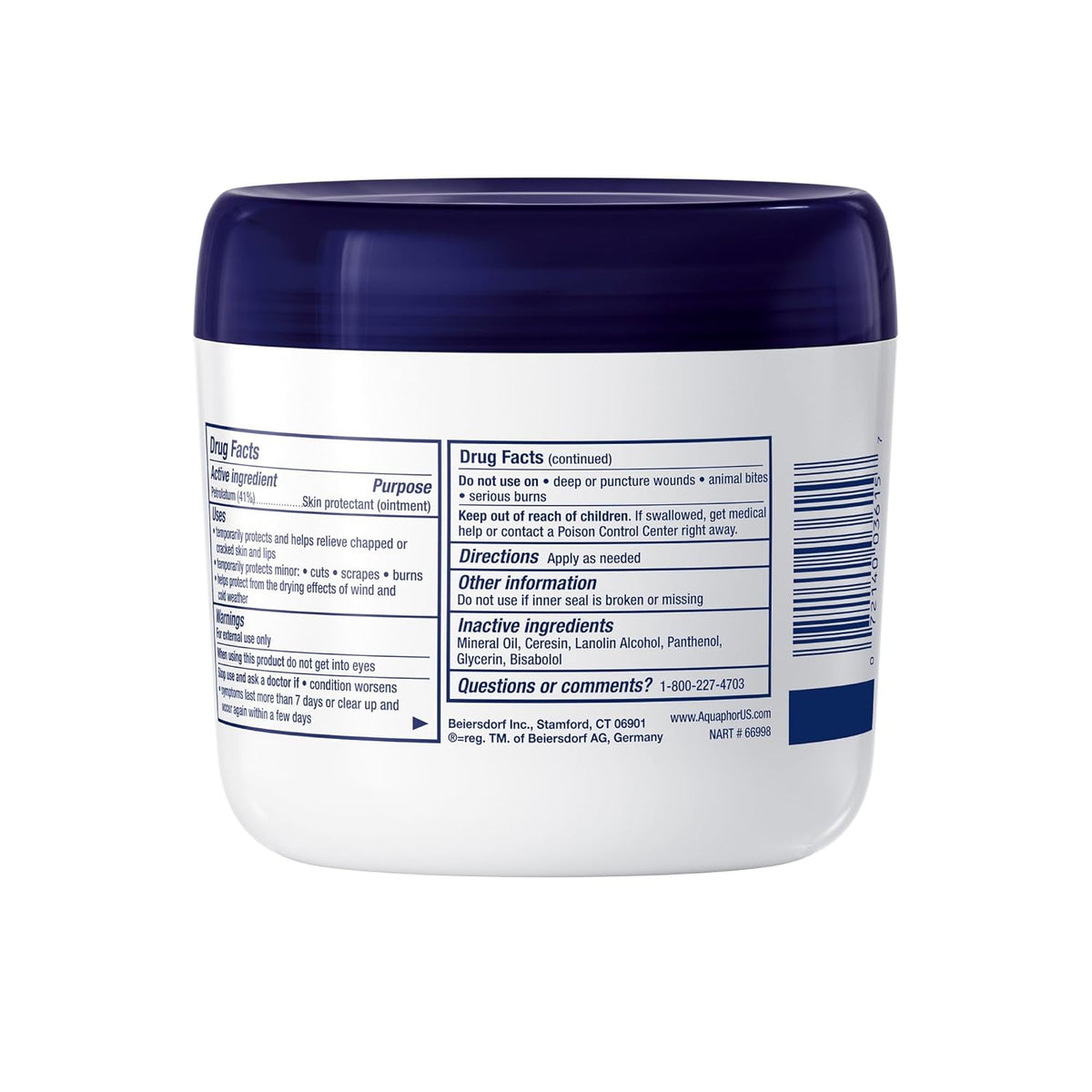 Aquaphor Children's Healing Ointment – Dye-Free, Preservative-Free Formula That Minimizes Reaction Risk on Delicate Skin, 14 Oz