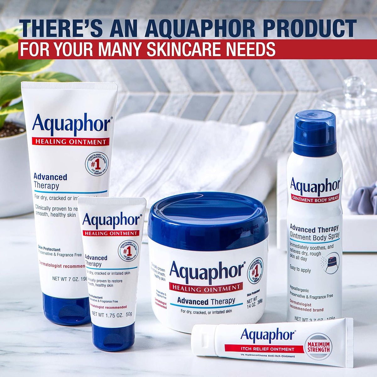 Aquaphor Healing Ointment Gift Set for Mom and Women, Thoughtful Skincare Present for Birthday and Holiday