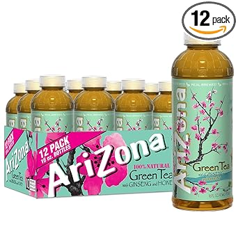 AriZona Arnold Palmer Half and Half - 16 Fl Oz (12 Pack) Commute Friendly Iced Tea Lemonade for Midday Office Refresh