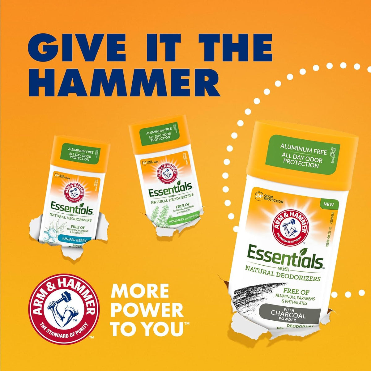 Arm & Hammer Essentials Clean Deodorant for Post-Workout Freshness Without Harsh Additives