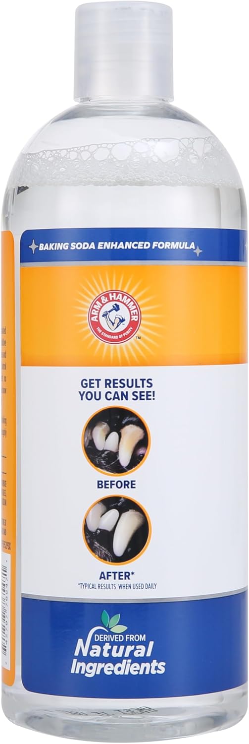 Arm & Hammer Odorless Dog Water Additive – Quick Add-and-Go Dental Care for Busy Owners