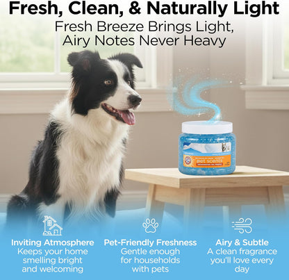 Arm & Hammer Pet Scents Deodorizing Gel Beads – Worry-Free Bathroom Odor Neutralizer for Cat Owners and Families