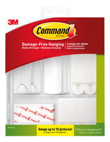 Command Picture Hanging Kit – Nail-Free Hanging Strips Safe for Nursery and Kids Room Walls