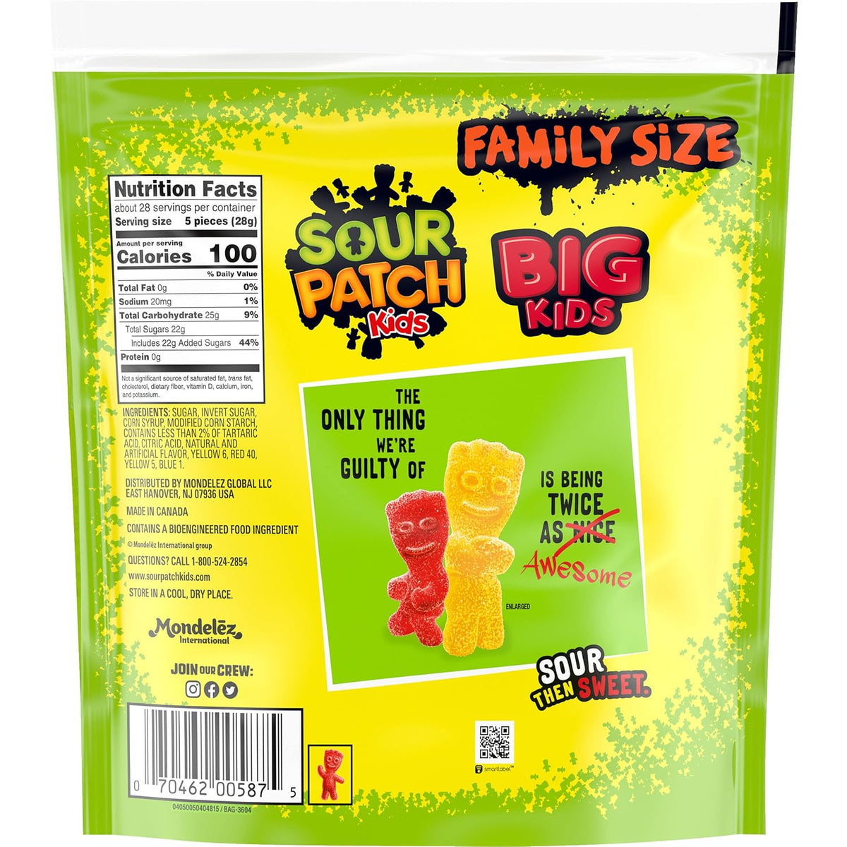 assorted fruit flavors in a single bag