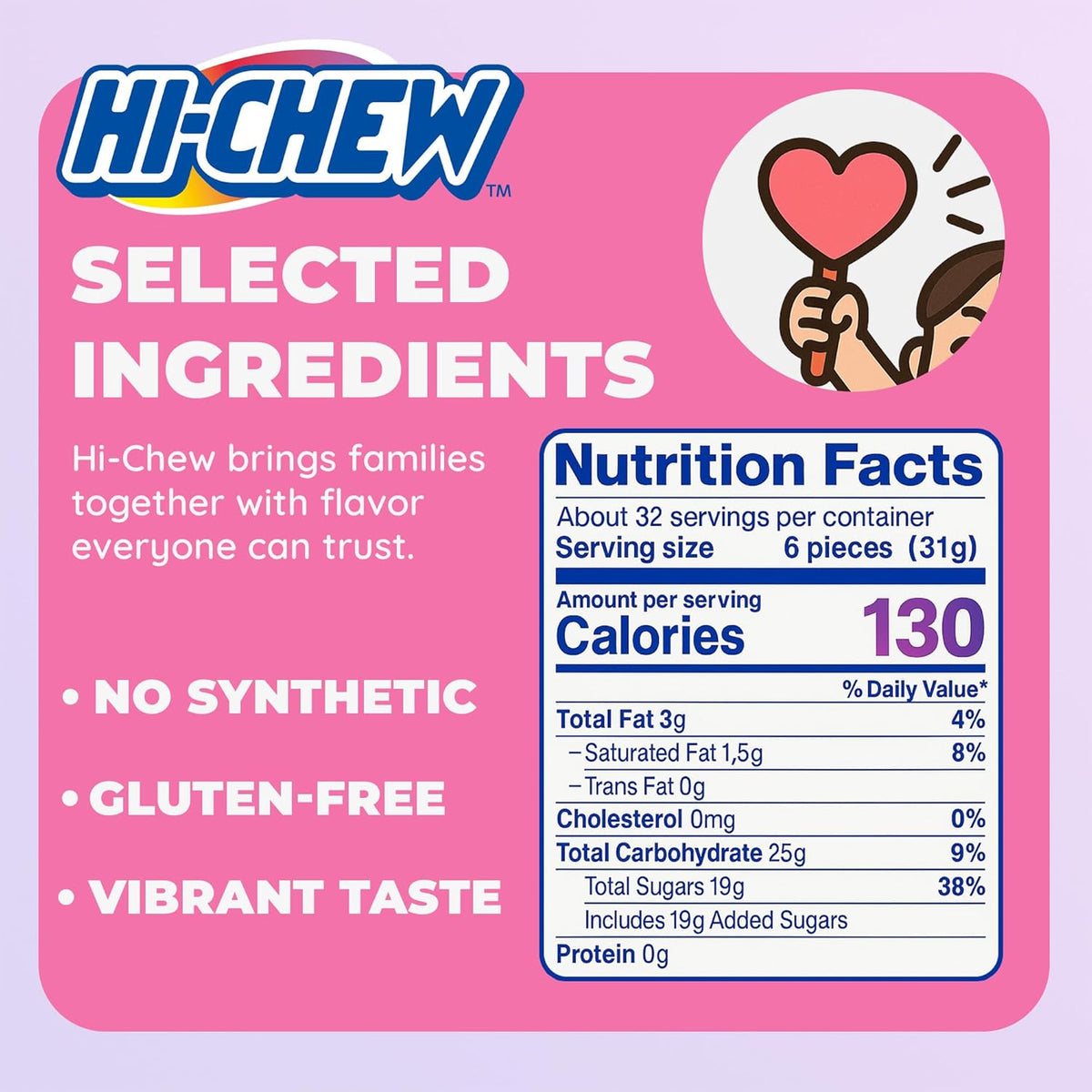 assorted fruit flavors including green apple, strawberry, mango, and grape (plus 38 other flavor-mix variants like tropical, sour citrus, berry, fantasy, soda pop, and watermelon)